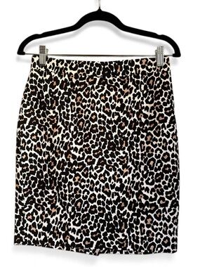 J.Crew Pencil Skirt 🐆 Cheetah Print Size 0P – Excellent Condition